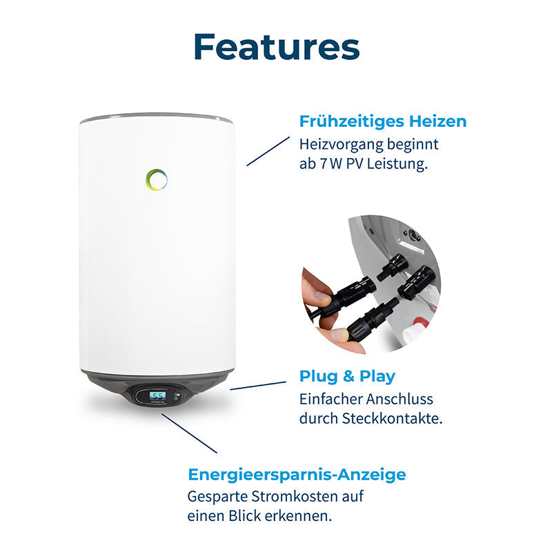 80-liter solar off-grid boiler