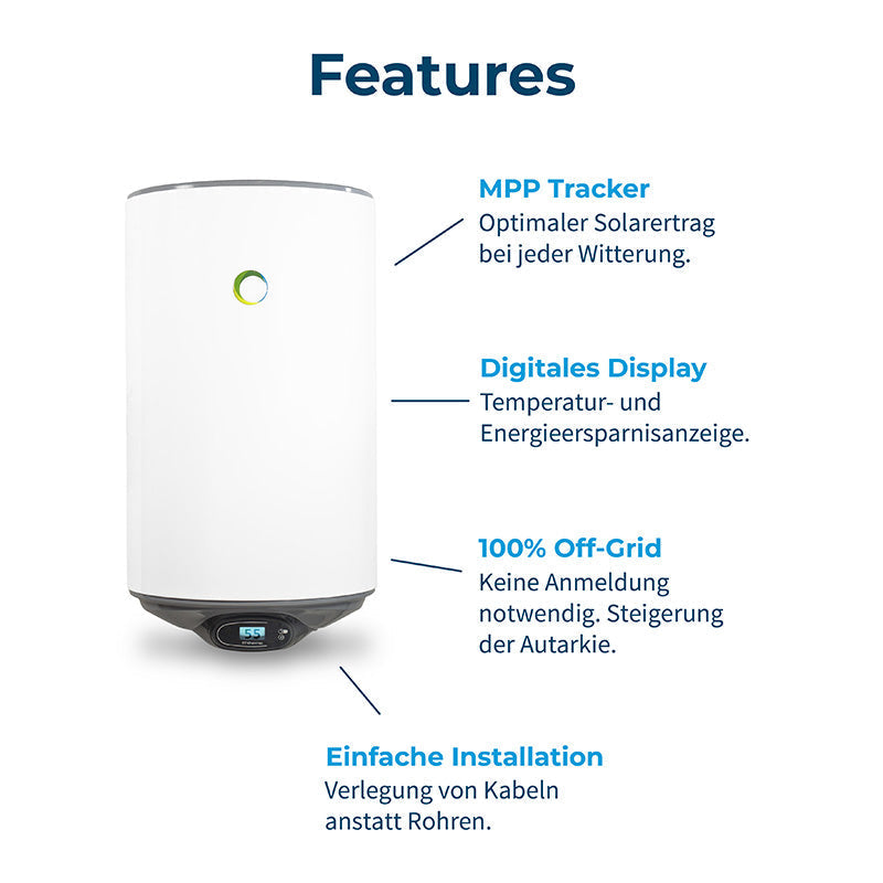 80-liter solar off-grid boiler