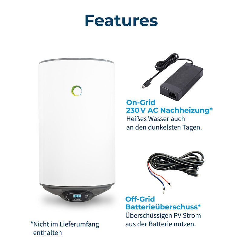 80-liter solar off-grid boiler