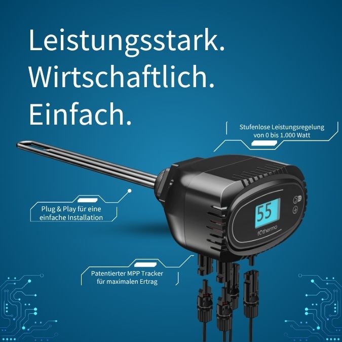 1000 W solar heating element