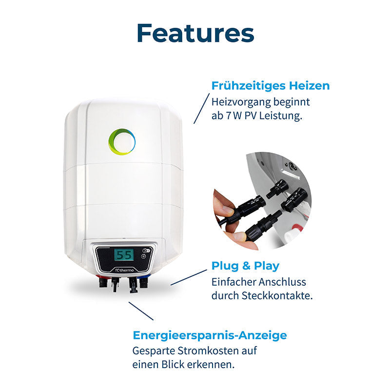 10 liter solar off-grid boiler