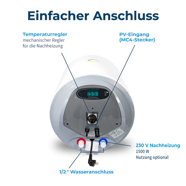 80 Liter Solar-Hybridboiler